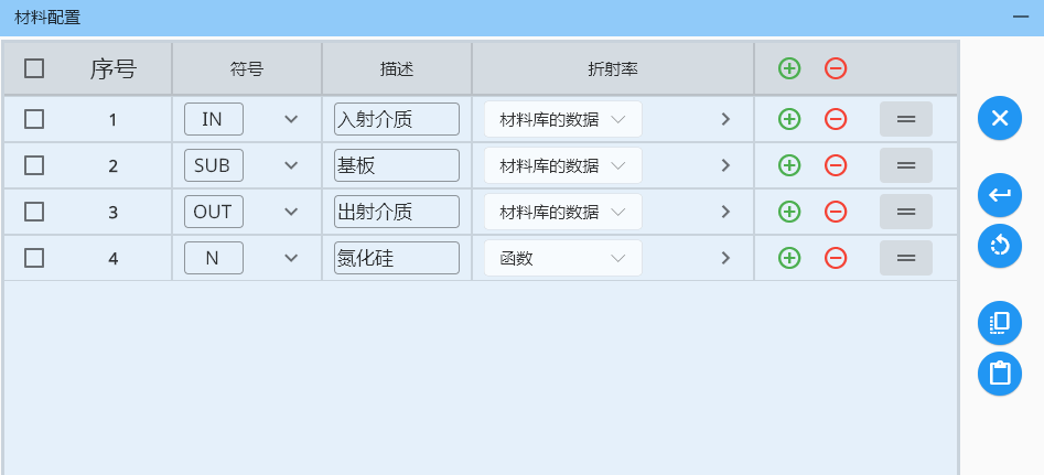 Material Config